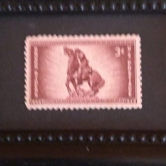 Desktop Stamp Art - Genuine Mint Vintage US Postage Stamp (1948) Rough Riders - Picture 2 of 2